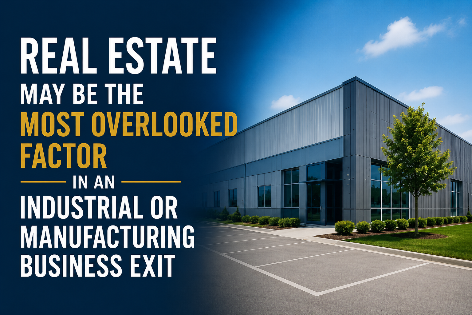 Industrial building real estate graphic